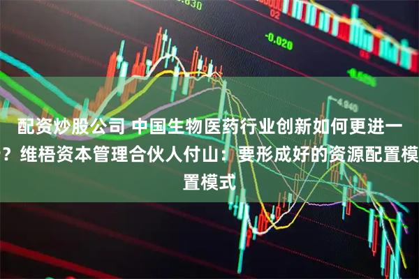配资炒股公司 中国生物医药行业创新如何更进一步？维梧资本管理合伙人付山：要形成好的资源配置模式