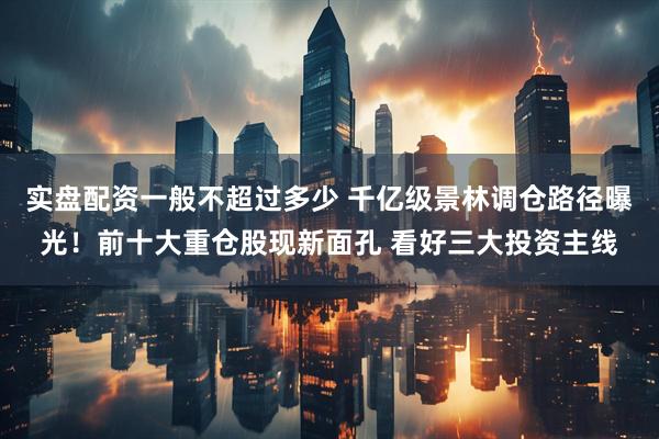 实盘配资一般不超过多少 千亿级景林调仓路径曝光！前十大重仓股现新面孔 看好三大投资主线